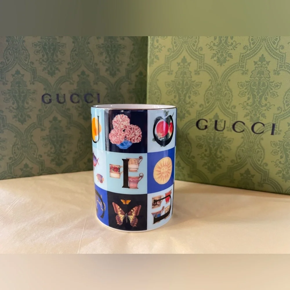 GUCCI VINTAGE PORCELAIN CUPS, Set of 2 Available - Picture 2 of 9